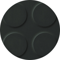 Floor — Checker Stud Black Rubber