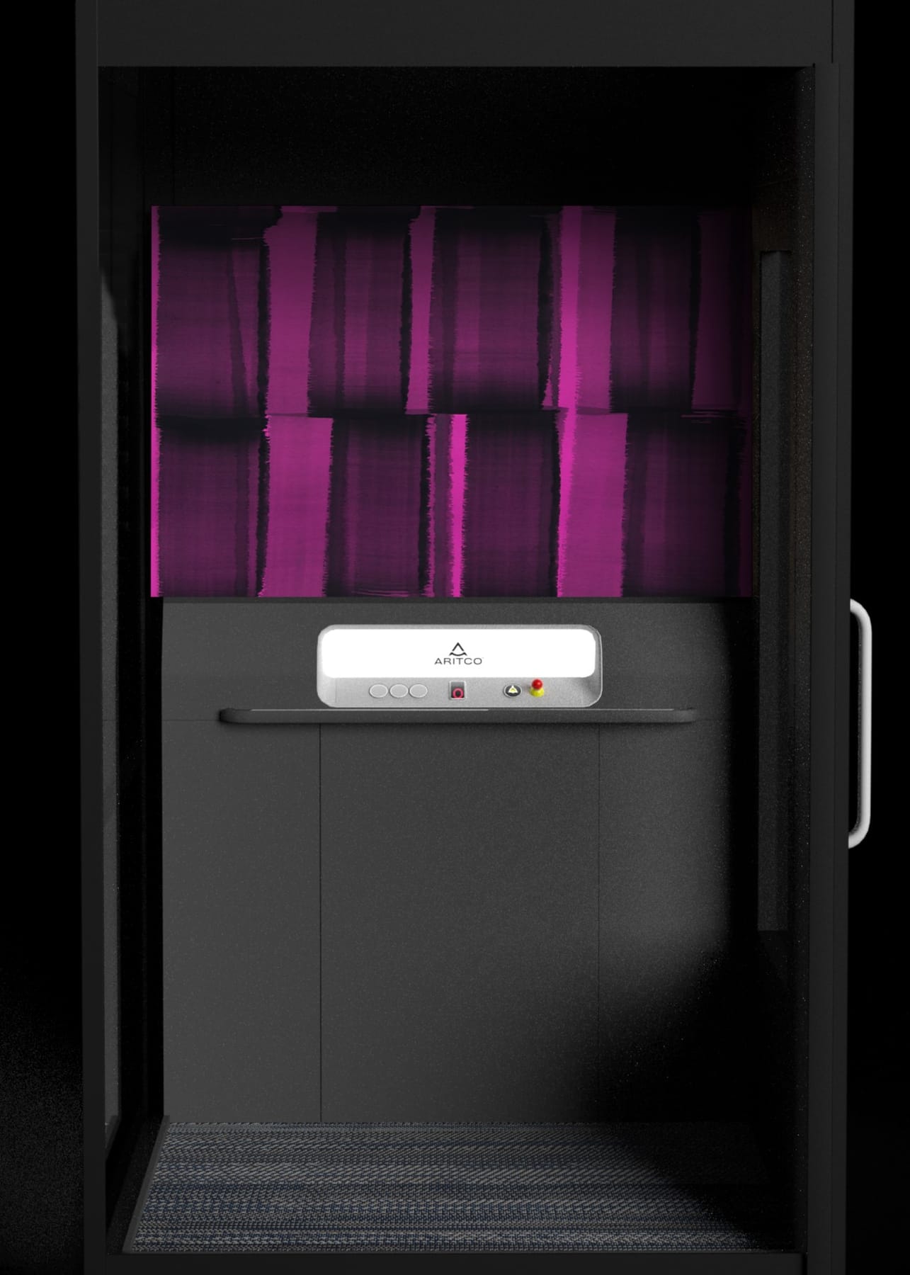 Aritco HomeLift Access with the Pink DesignWall