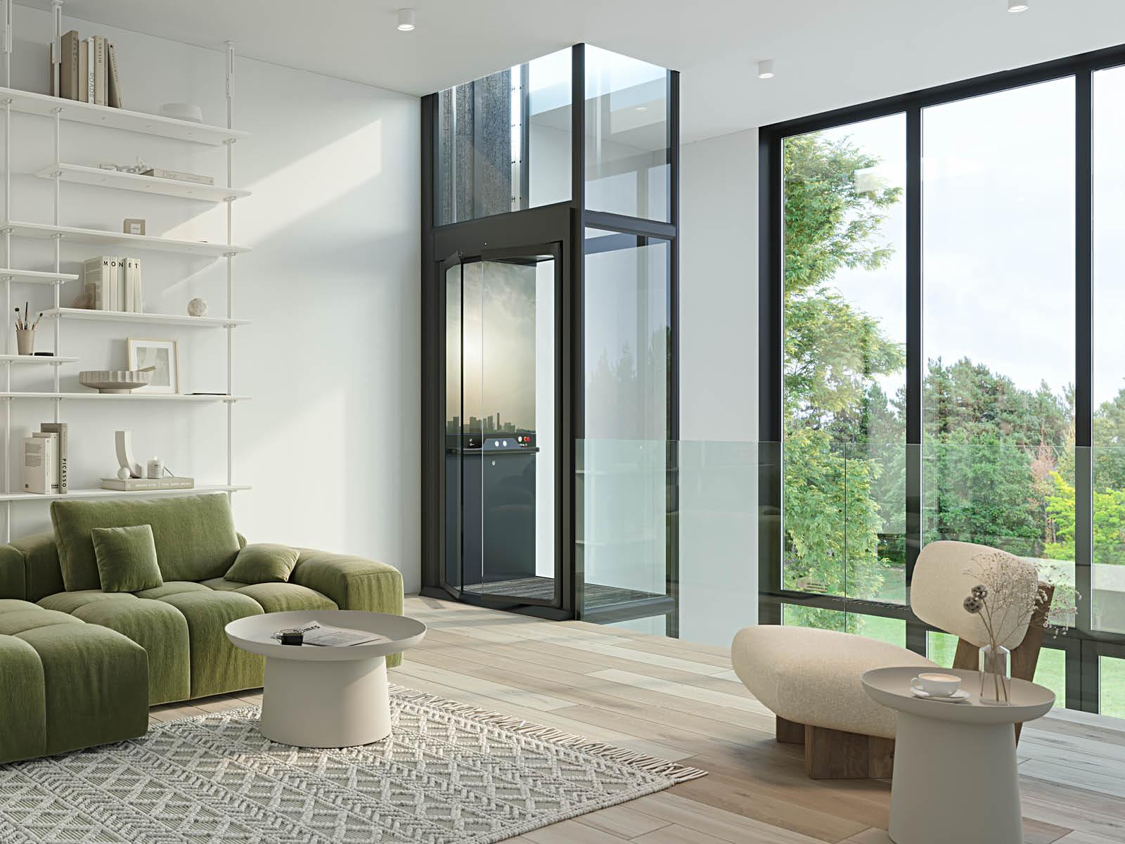 Aritco HomeLift Compact in a small living room