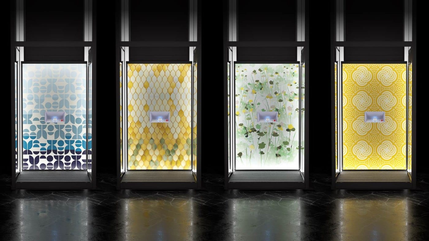 Aritco HomeLift with backlit DesignWall