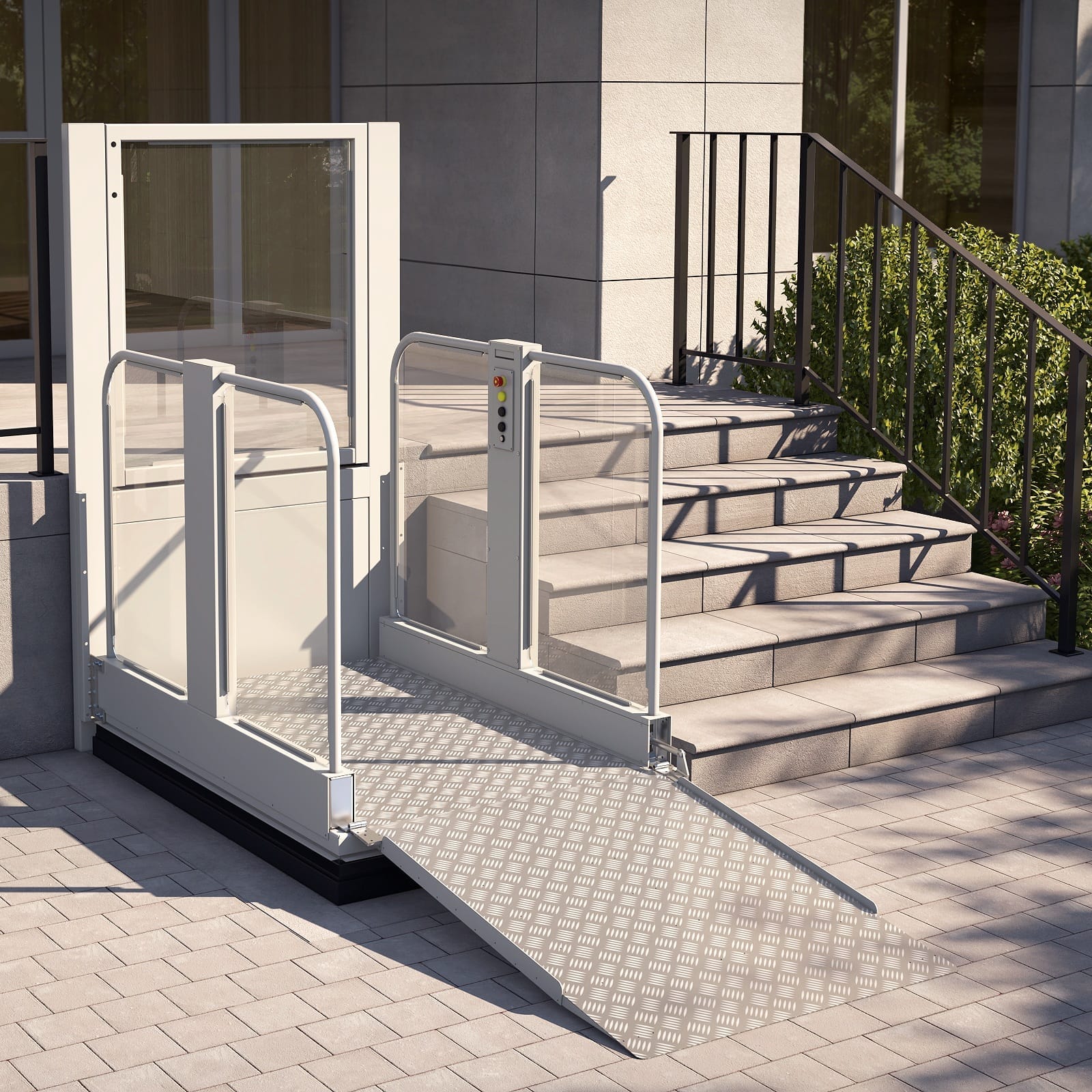 AGB140 platform lift with access ramp