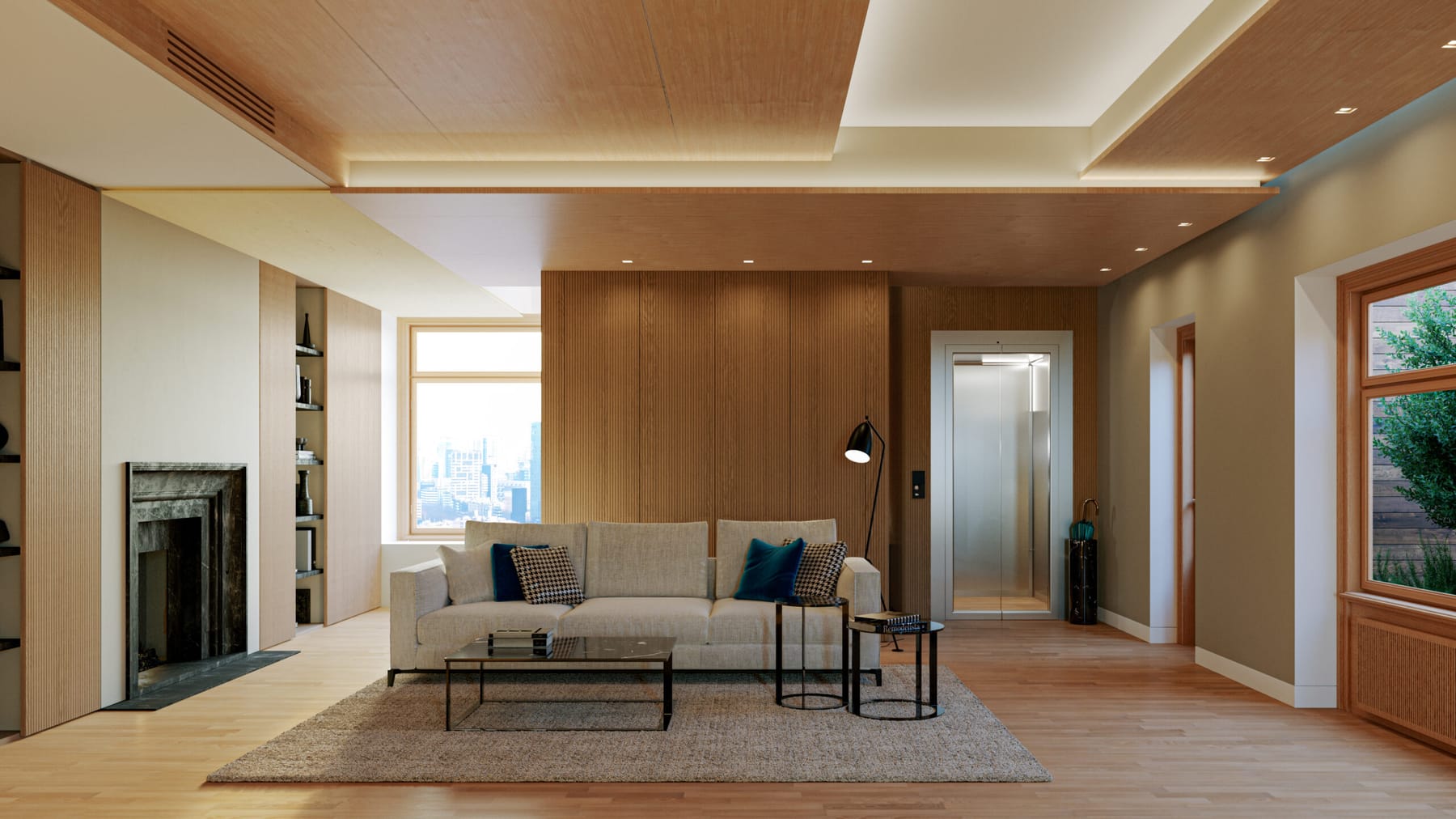 AR:IA home lift installed in a modern home
